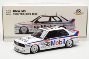 BMW M3 E30 #56 P. Brock / J. Richards Mobil Bathurst 1000 1988 AUTOart 1:18 88847 Metalli — kuva 9 / 9