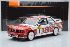 BMW M3 E30 Bastos #1 R. Ravaglia / E. Pirro / E. Van de Poele 24 Hours of Spa 1991 IXO 1:18 18RMC081A Metalli — kuva 6 / 6