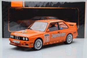 BMW M3 E30 Jagermeister #19 A. Hahne DTM Nurburgring 1992 IXO 1:18 18RMC082A Metalli — kuva 6 / 6