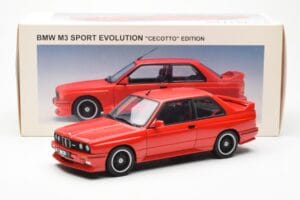 BMW M3 E30 Sport Evolution Cecotto Edition Punainen AUTOart 1:18 70566 Metalli — kuva 8 / 8