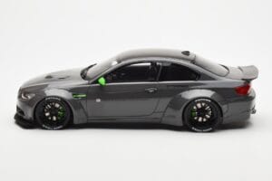 BMW M3 E92 LBWK Liberty Walk Harmaa GT Spirit 1:18 GT127 Hartsi — kuva 3 / 6