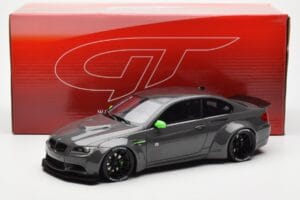 BMW M3 E92 LBWK Liberty Walk Harmaa GT Spirit 1:18 GT127 Hartsi — kuva 6 / 6