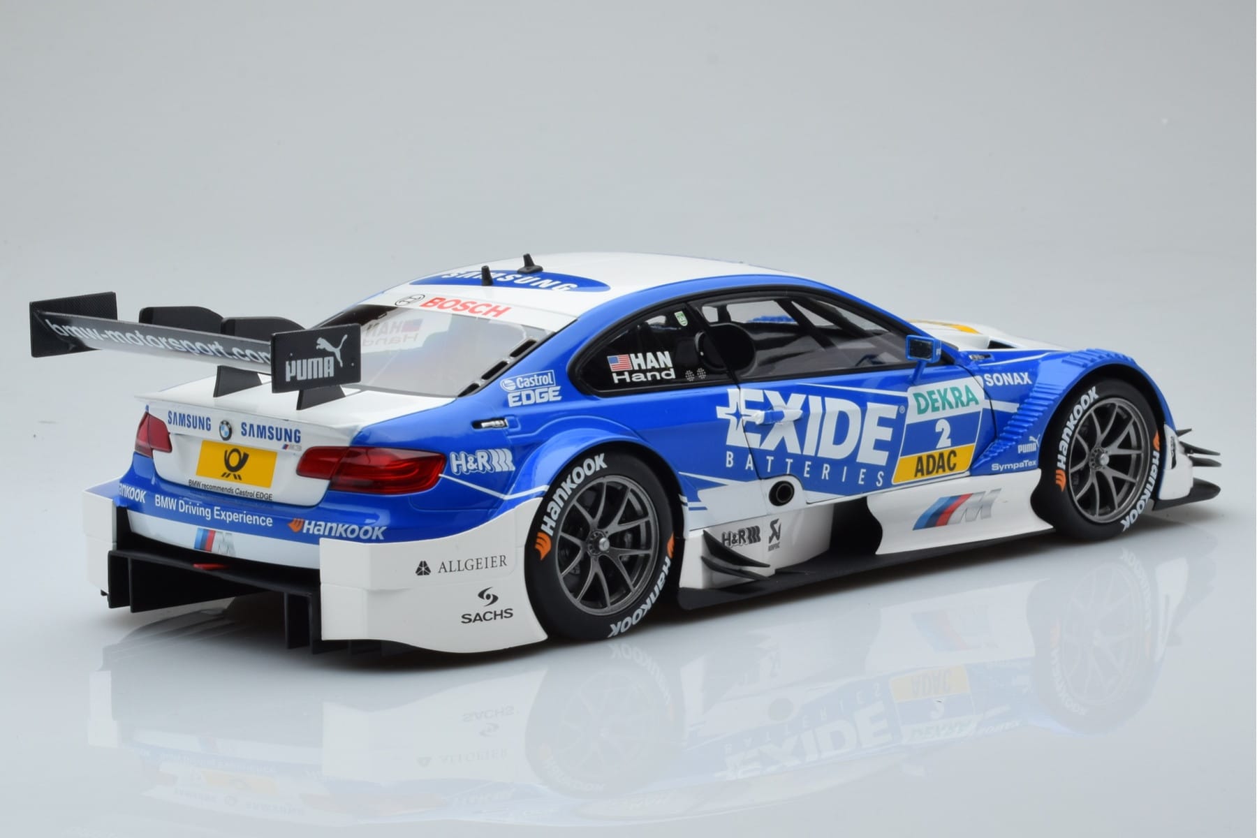 BMW M3 #2 BMW Team RMG A.J. Hand DTM 2012 Minichamps 1:18 100122202 Metalli — kuva 3 / 8