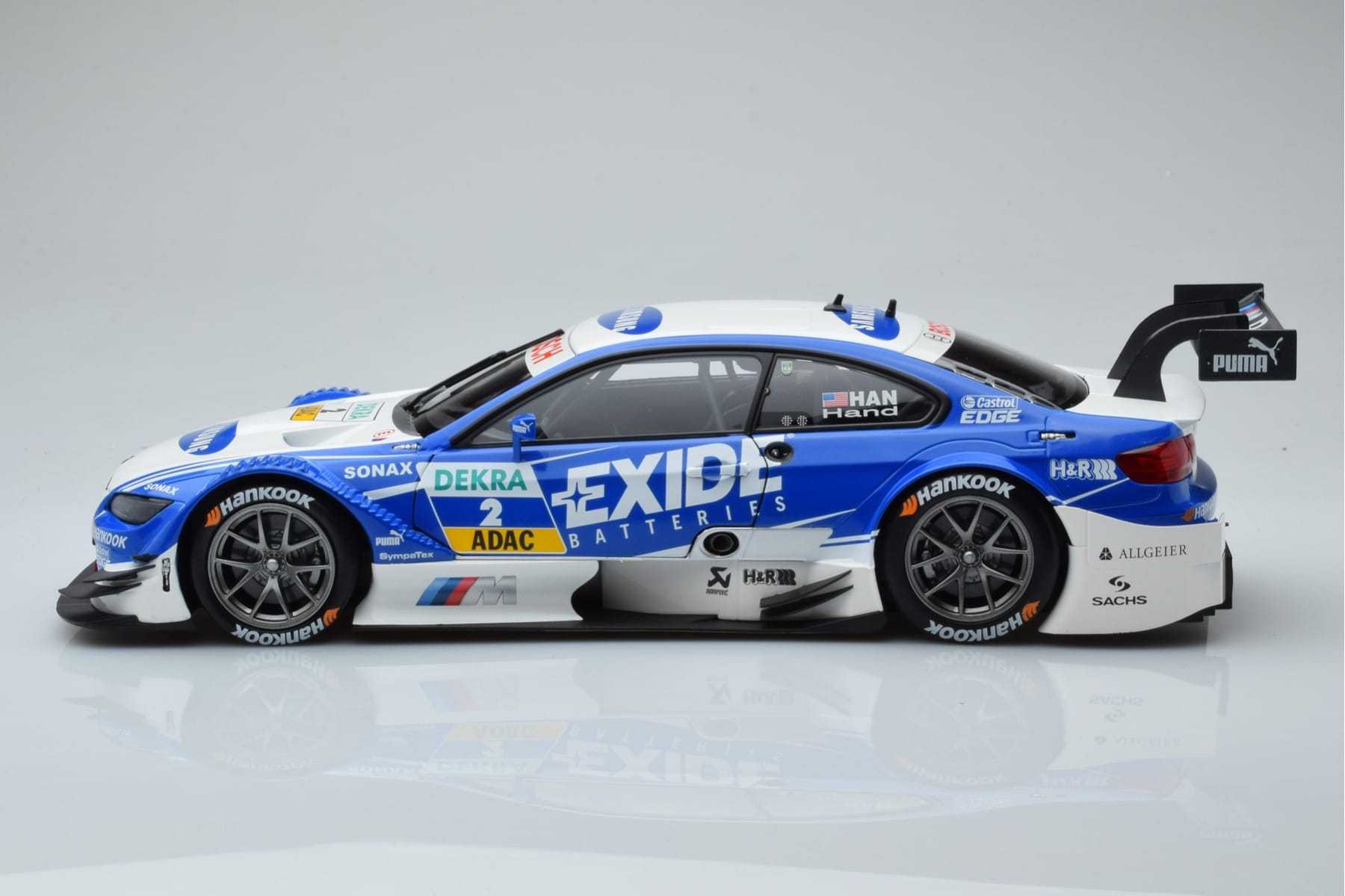 BMW M3 #2 BMW Team RMG A.J. Hand DTM 2012 Minichamps 1:18 100122202 Metalli — kuva 4 / 8