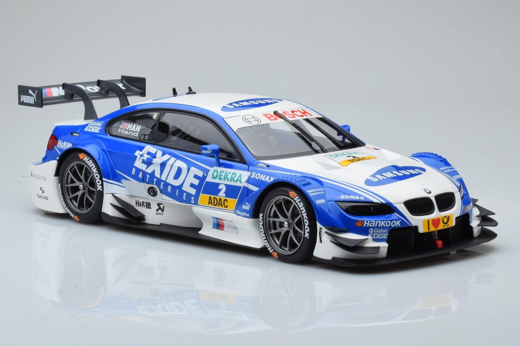 BMW M3 #2 BMW Team RMG A.J. Hand DTM 2012 Minichamps 1:18 100122202 Metalli — kuva 5 / 8