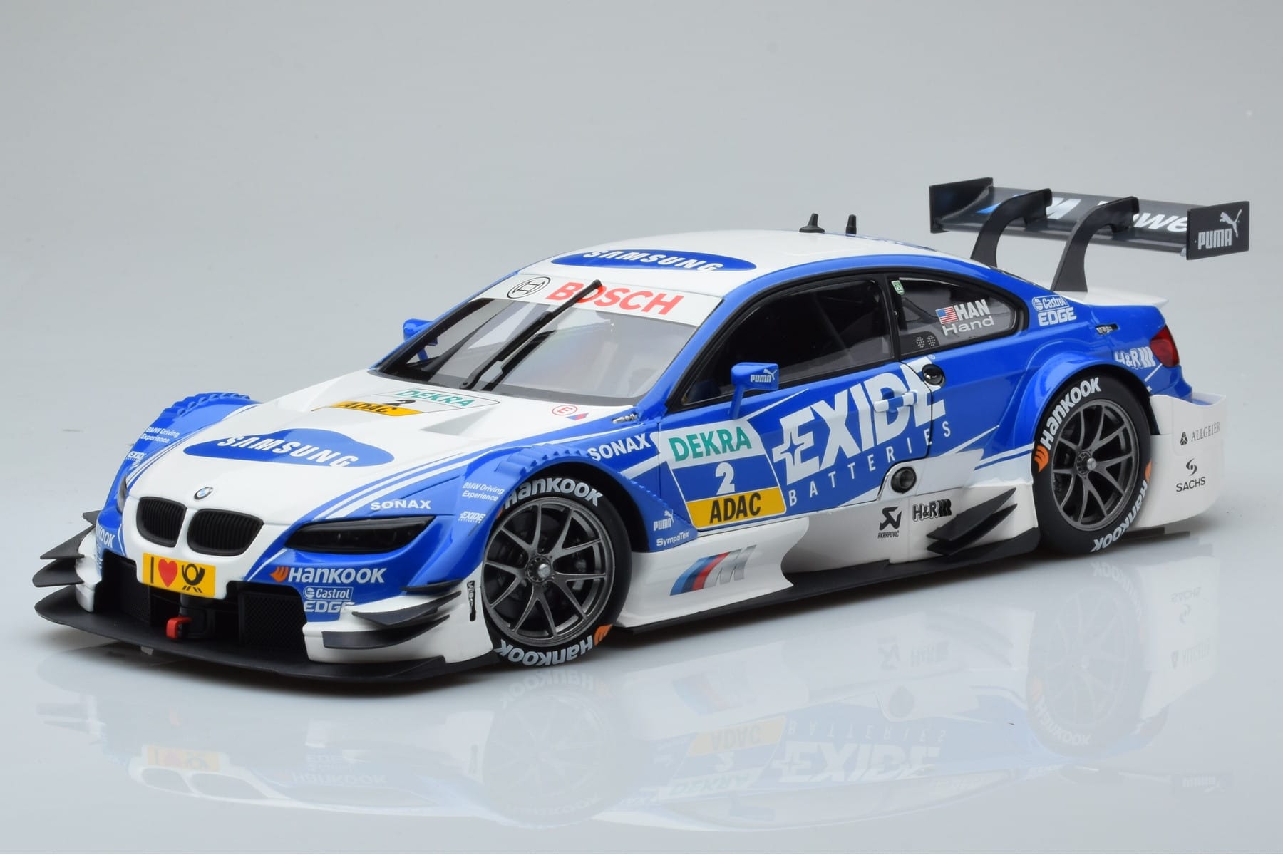 BMW M3 #2 BMW Team RMG A.J. Hand DTM 2012 Minichamps 1:18 100122202 Metalli