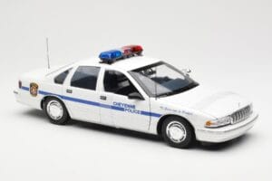 Chevrolet Caprice Cheyenne Poliisi UT Models 1:18 21025 Metalli — kuva 4 / 6
