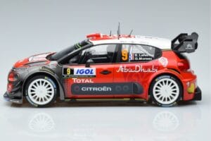 Citroen C3 WRC #9 S. Lefebvre / G. Moreau Tour de Corse 2017 Norev 1:18 181633 Metalli — kuva 3 / 6