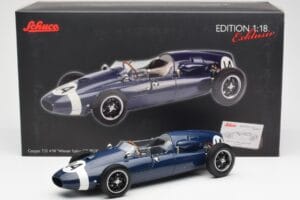 Cooper T51 Climax #14 S. Moss Italian GP Winner 1959 Schuco 1:18 450032600 Metalli — kuva 8 / 8