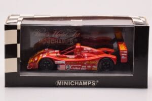 Ferrari 333 SP #3 Moretti Racing G. Moretti / D. Theys / M. Baldi 24 Hours of Le Mans 1998 Minichamps 1:43 430987603 Metalli — kuva 4 / 4