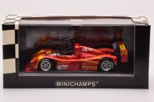 Ferrari 333 SP #30 MOMO M. Papis / D. Theys / B. Wollek Daytona 24 Hours 2nd Place 1996 Minichamps 1:43 430967430 Metalli — kuva 4 / 4