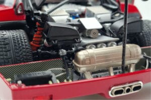 Ferrari F40 Punainen Metallic Asia Exclusive Kyosho 1:18 08416RM-G Metalli — kuva 13 / 14