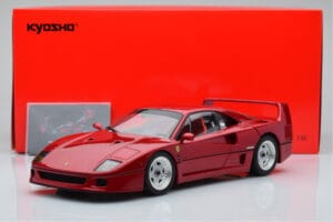 Ferrari F40 Punainen Metallic Asia Exclusive Kyosho 1:18 08416RM-G Metalli — kuva 14 / 14