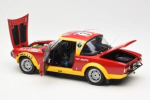 Fiat 124 Abarth #3 Barbasio / Sodano East African Safari Rally 1974 Sun Star 1:18 4952 Metalli — kuva 5 / 8