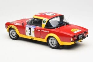 Fiat 124 Abarth #3 Barbasio / Sodano East African Safari Rally 1974 Sun Star 1:18 4952 Metalli — kuva 7 / 8