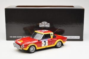 Fiat 124 Abarth #3 Barbasio / Sodano East African Safari Rally 1974 Sun Star 1:18 4952 Metalli — kuva 8 / 8