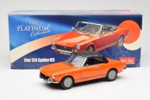 Fiat 124 BS Oranssi Sun Star 1:18 4906 Metalli — kuva 8 / 8