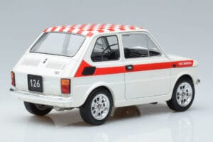 Fiat 126 Abarth Valkoinen MCG 1:18 MCG18325 Metalli — kuva 2 / 6