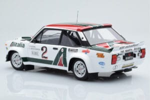 Fiat 131 Abarth Alitalia #2 W. Röhrl / C. Geistdörfer Rally Monte Carlo 1978 Kyosho 1:18 08376G Metalli — kuva 7 / 10