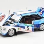 Fiat 131 Abarth #5 Team Fiat Works Rally Portugal 1980 Kyosho 1:18 08376A Metalli - image 2 of 8