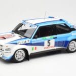 Fiat 131 Abarth #5 Team Fiat Works Rally Portugal 1980 Kyosho 1:18 08376A Metalli