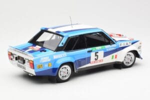Fiat 131 Abarth #5 Team Fiat Works Rally Portugal 1980 Kyosho 1:18 08376A Metalli — kuva 3 / 8