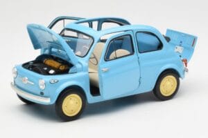 Fiat Nuova 500 Celeste Sininen Kyosho 1:18 08966LB Metalli — kuva 2 / 8