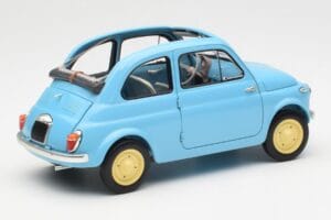 Fiat Nuova 500 Celeste Sininen Kyosho 1:18 08966LB Metalli — kuva 3 / 8