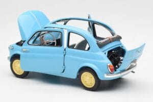 Fiat Nuova 500 Celeste Sininen Kyosho 1:18 08966LB Metalli — kuva 5 / 8
