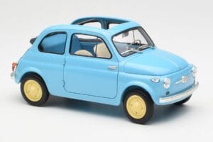 Fiat Nuova 500 Celeste Sininen Kyosho 1:18 08966LB Metalli — kuva 6 / 8
