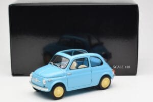 Fiat Nuova 500 Celeste Sininen Kyosho 1:18 08966LB Metalli — kuva 8 / 8