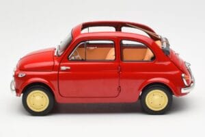 Fiat Nuova 500 Coral Punainen Kyosho 1:18 08966R Metalli — kuva 4 / 8