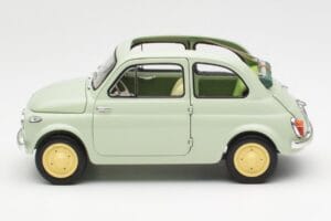 Fiat Nuova 500 Clear Vihreä Kyosho 1:18 08966LG Metalli — kuva 4 / 8