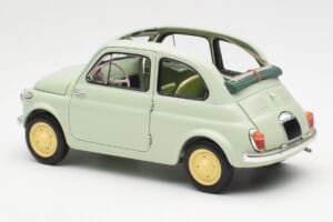 Fiat Nuova 500 Clear Vihreä Kyosho 1:18 08966LG Metalli — kuva 7 / 8