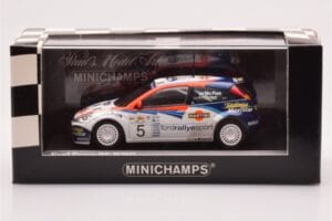 Ford Focus RS WRC #5 C. McRae / N. Grist Rally Acropolis Winner 2002 Minichamps 1:43 430028905 Metalli — kuva 4 / 4