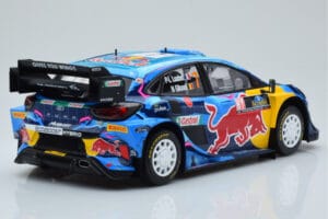 Ford Puma Rally1 WRC #7 P-L. Loubet / N. Gilsoul Rally Sweden 2023 IXO 1:18 18RMC154B Metalli — kuva 2 / 6