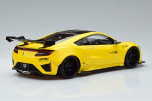 Honda NSX NC1 LB Works Liberty Walk Keltainen GT Spirit 1:18 KJ034 Hartsi — kuva 2 / 6