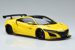 Honda NSX NC1 LB Works Liberty Walk Keltainen GT Spirit 1:18 KJ034 Hartsi — kuva 4 / 6
