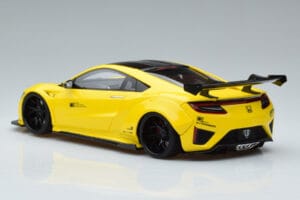 Honda NSX NC1 LB Works Liberty Walk Keltainen GT Spirit 1:18 KJ034 Hartsi — kuva 5 / 6