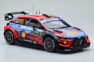 Hyundai i20 Coupe WRC #11 T. Neuville / N. Gilsoul Rally Monte Carlo 2020 IXO 1:18 18RMC067A Metalli — kuva 4 / 6