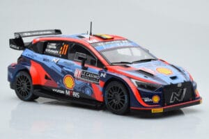 Hyundai i20 N Rally1 #11 T. Neuville / M. Wydaeghe Rally Monte Carlo 2022 IXO 1:18 18RMC112 Metalli — kuva 4 / 6