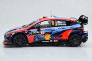 Hyundai i20 N Rally1 #8 O. Tanak / M. Jarveoja Rally Monte Carlo 2022 IXO 1:18 18RMC113 Metalli — kuva 3 / 6