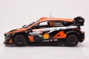Hyundai i20 N Rally1 #11 T. Neuville / M. Wydaeghe Rally Croatia 2023 IXO 1:18 18RMC160A Metalli — kuva 3 / 6