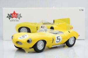 Jaguar D-Type #5 Ecurie Nationale Belge 24 Hours of Le Mans 1956 CMR 1:18 CMR143 Metalli — kuva 6 / 6