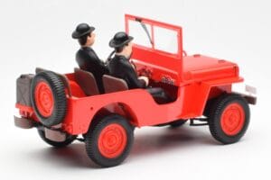 Jeep Willys Tintin 2 Hahmoa UT Models 1:18 180150000 Metalli — kuva 2 / 6