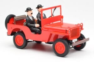 Jeep Willys Tintin 2 Hahmoa UT Models 1:18 180150000 Metalli — kuva 4 / 6