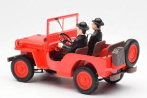 Jeep Willys Tintin 2 Hahmoa UT Models 1:18 180150000 Metalli — kuva 5 / 6