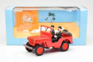 Jeep Willys Tintin 2 Hahmoa UT Models 1:18 180150000 Metalli — kuva 6 / 6