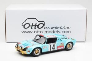 Jide 1600S Gr.4 #14 J. Ragnotti / Jaubert Criterium des Cevennes 1972 Otto 1:18 OT287 Hartsi — kuva 6 / 6