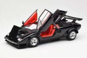 Lamborghini Countach LP 5000 Quattrovalvole Musta Kyosho 1:18 08320BK Metalli — kuva 2 / 8